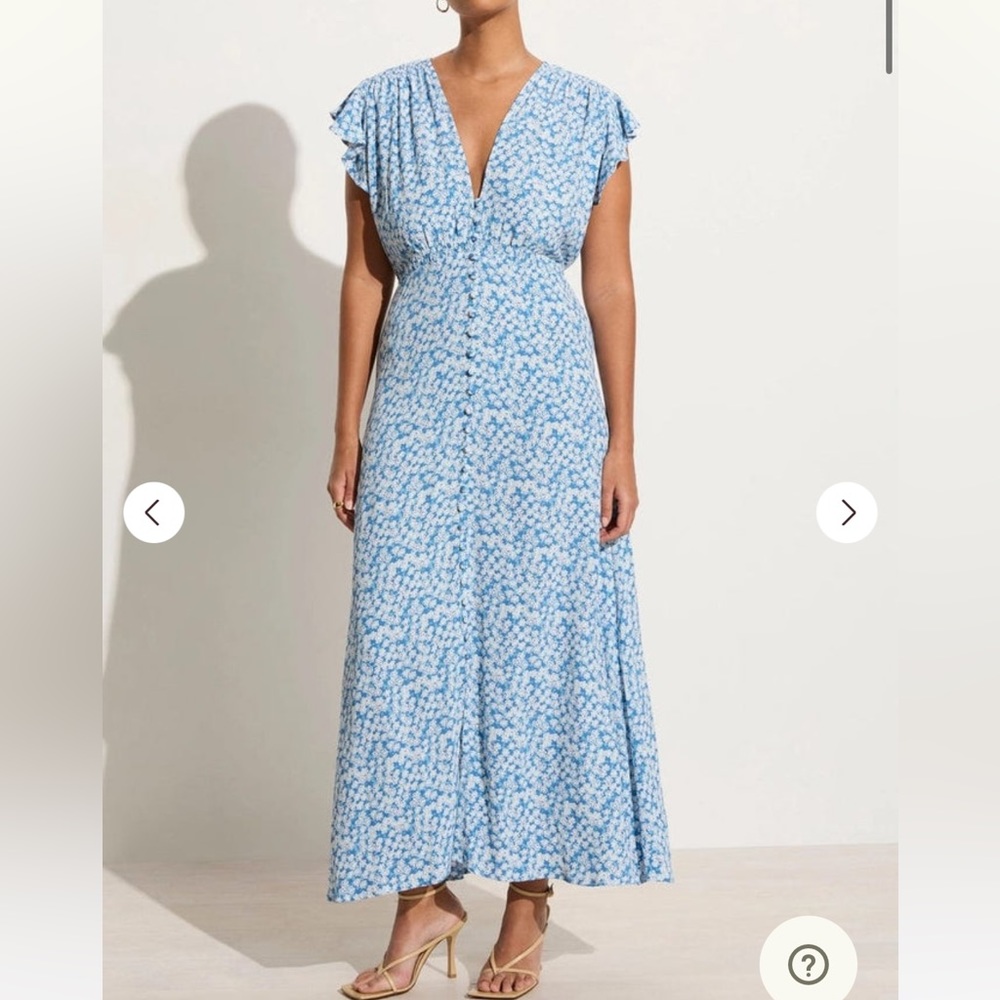 NWT Faithful the Brand Magdalena Midi Dress